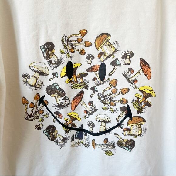 BSR x Smiley Fantastic Mushrooms Sweatshirt Sz L - Picture 4 of 6